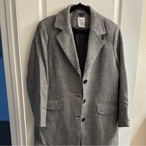 George Gray Trench Coat Wool Blend Notched Lapel